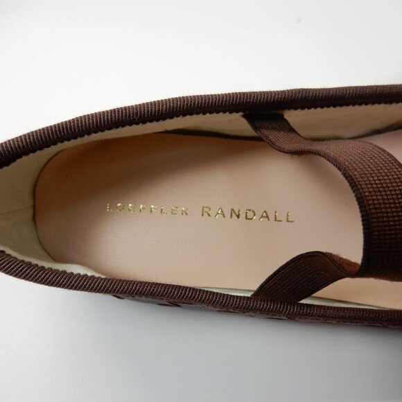 LOEFFLER RANDALL Leonie Woven Ballet Flats Size 6 Espresso Brown Leather NEW - Picture 10 of 15